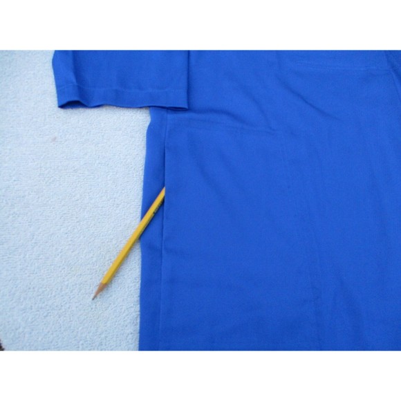 Joan Rivers Tunic Top Womens Size 1X Royal Blue Button Detail Pockets 3/4 Sleeve - Picture 10 of 10